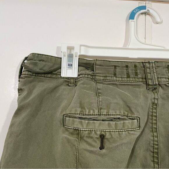 Anthropologie Hei Hei Green Cropped Cargo Pants - Picture 4 of 6